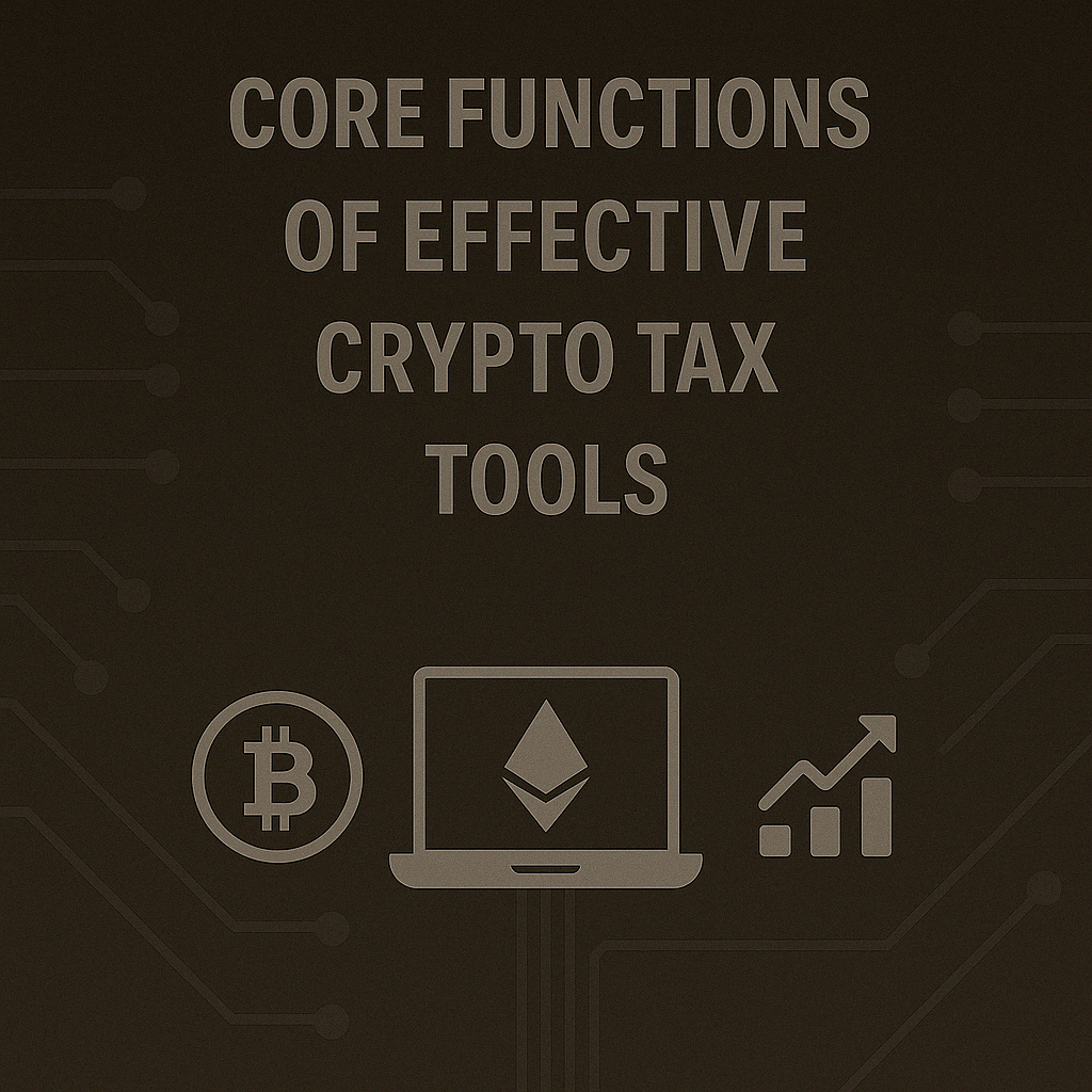 Core Functions of Effective Crypto Tax Tools